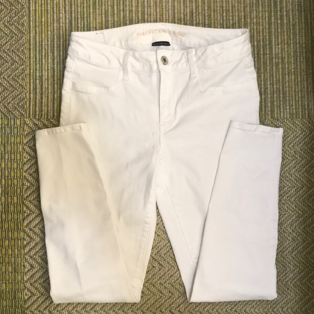 American Eagle White Jeggins